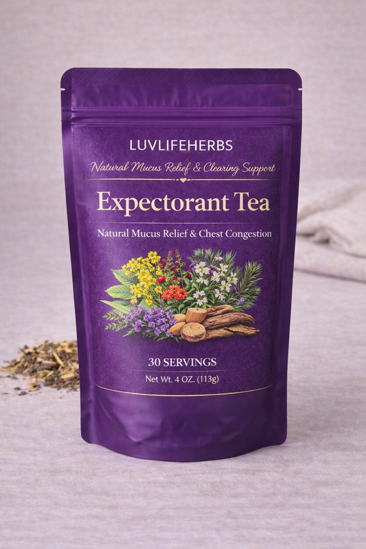Expectorant Herbal Tea | Natural Mucus Relief & Chest Congestion Support