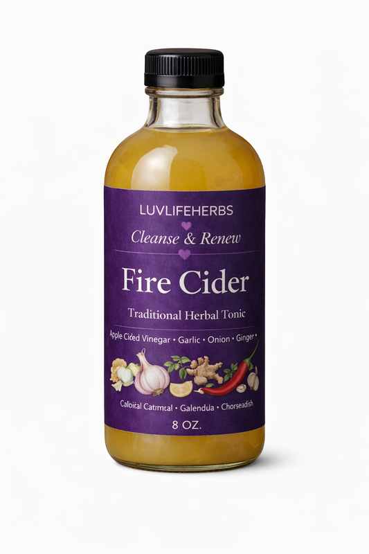Fire Cider Tonic | Herbal Immune Support with Apple Cider Vinegar & Herbs