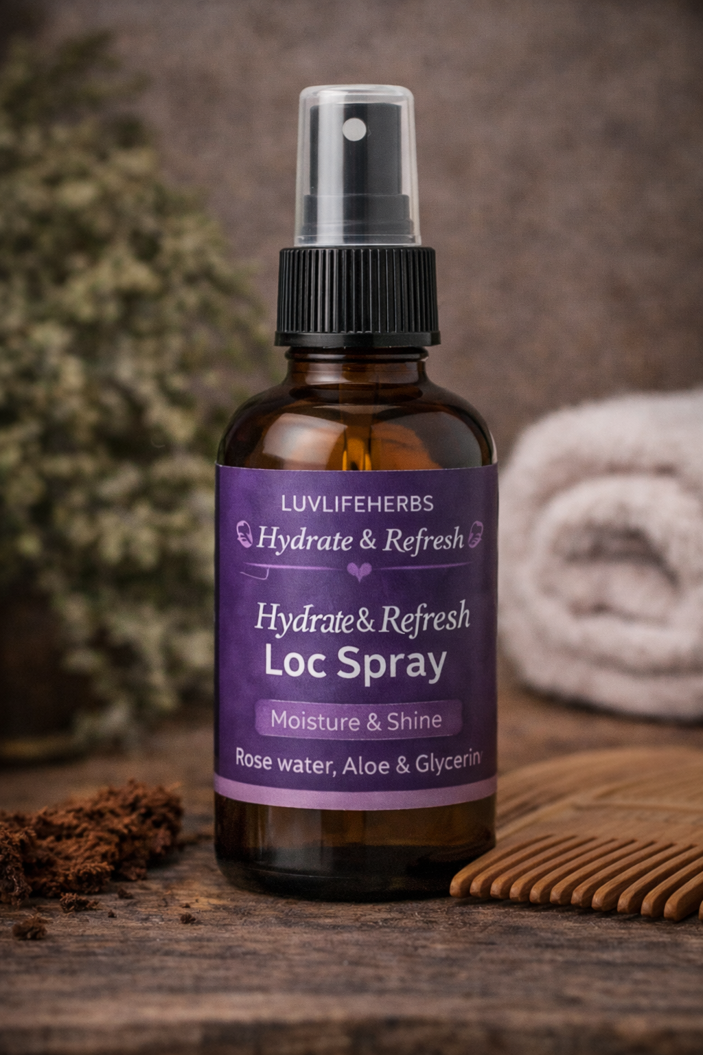 Loc Hydration Spray for Dry Hair, Growth & Scalp Moisture