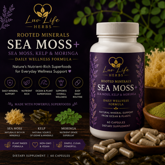 Sea Moss+ Capsules | Sea Moss, Kelp & Moringa Wellness Formula