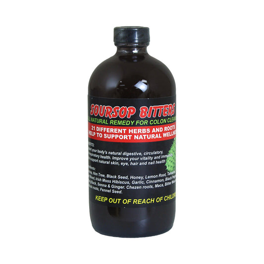Soursop Bitters | Herbal Digestive Cleanse & Full Body Wellness Tonic (16 oz)